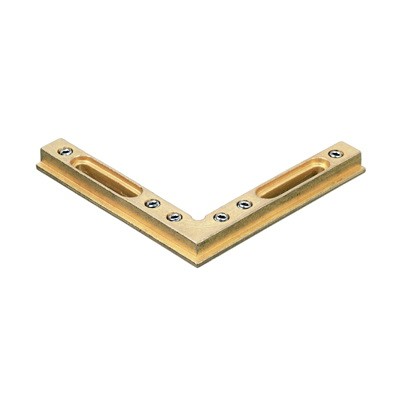 Walker 90 Degree Brass Fixed Corner for the Hermes Series Header Kit