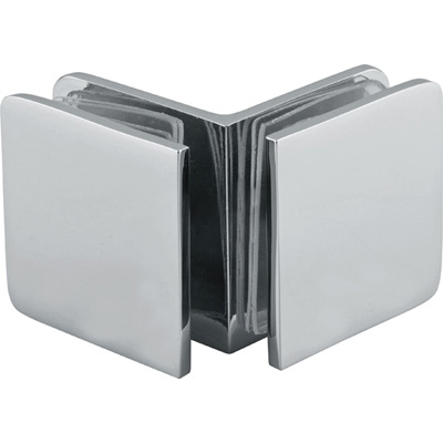 BC102-90 90 Degree Traditional Style Glass-to-Glass Clamp