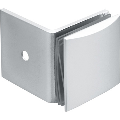 BC401-90 Cambered Style Wall Mount Fixed Panel Clamp With Large Leg