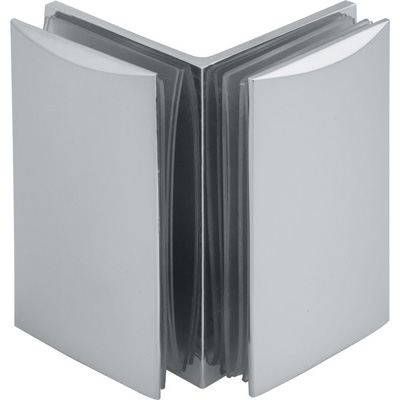BC402A-90 Cambered Style Glass-to-Glass Bracket
