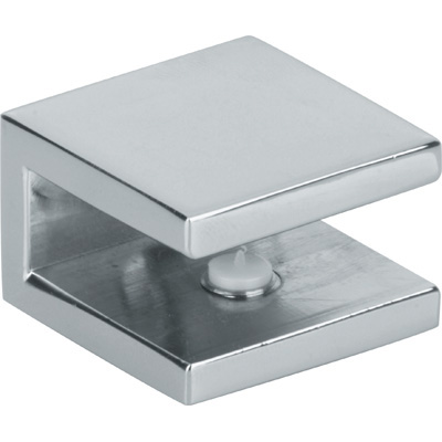 BC602 Walker Small Flat Edge Square Interior Shower Shelf Clamp