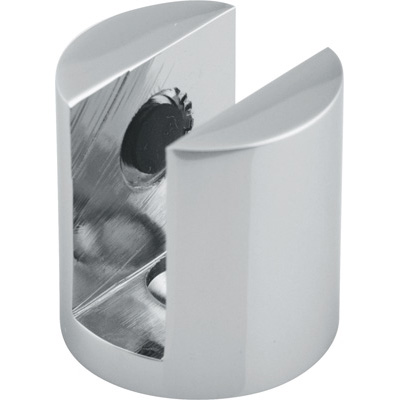 BC604 Walker Small Flat Edge Cylindrical Interior Shower Shelf Clamp