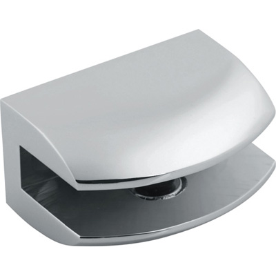 BC609 Walker Bevel and Rounded Edge Square Interior Shower Shelf Clamp