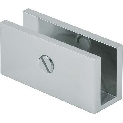 BC618 Walker Flat Edge Square Interior Shower Shelf Clamp
