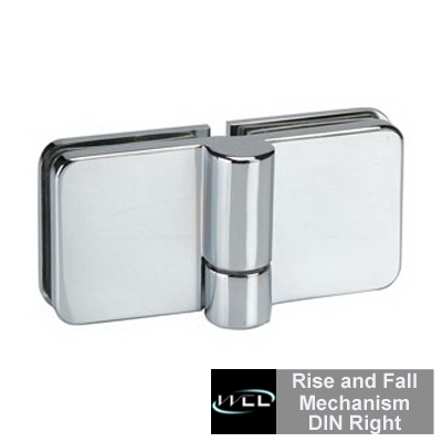 BH1202R Fates with Rise and Fall Mechanism Shower Door Hinge DIN Right