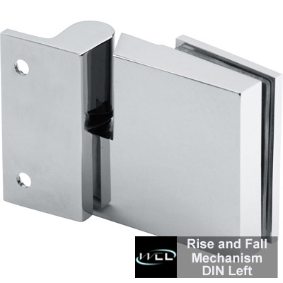 BH1203L Muses with Rise and Fall Mechanism Shower Door Hinge DIN Left