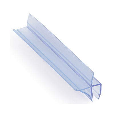 SG244 Clear Co-Extruded Bottom Wipe with Single Drip Rail Fits 6mm to 12mm Glass