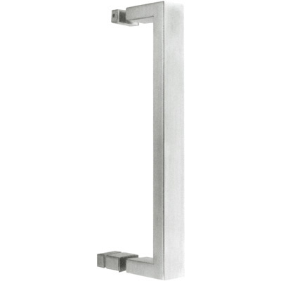 SHD16C Square Tubing Mitered Corner Single Sided Shower Door Towel Bar